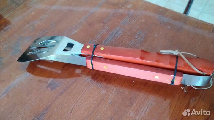 Набор мангала гриля барбекю.щипцы лопатка вилка