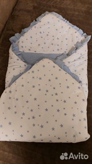 Конверт одеяло для новорожденных на выписку