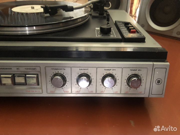 Виниловый проигрыватель Вега-109-Стерео + колонки