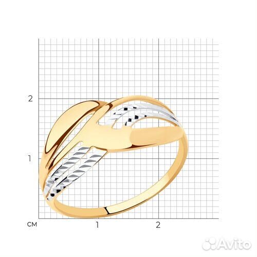 Кольцо sokolov из золота, 017265, р.17,5