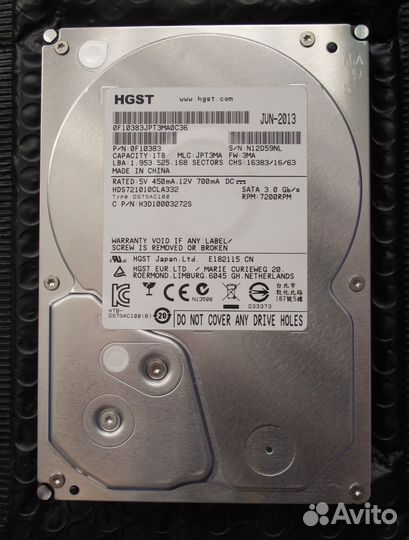 HDD 1TB hgst