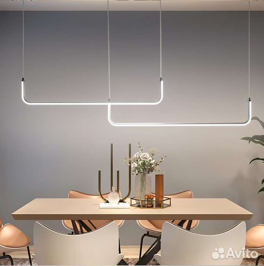 Подвесные светильники минимализм (чёрный/золотой)