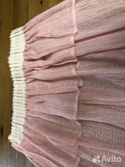 Тюль новая розовая