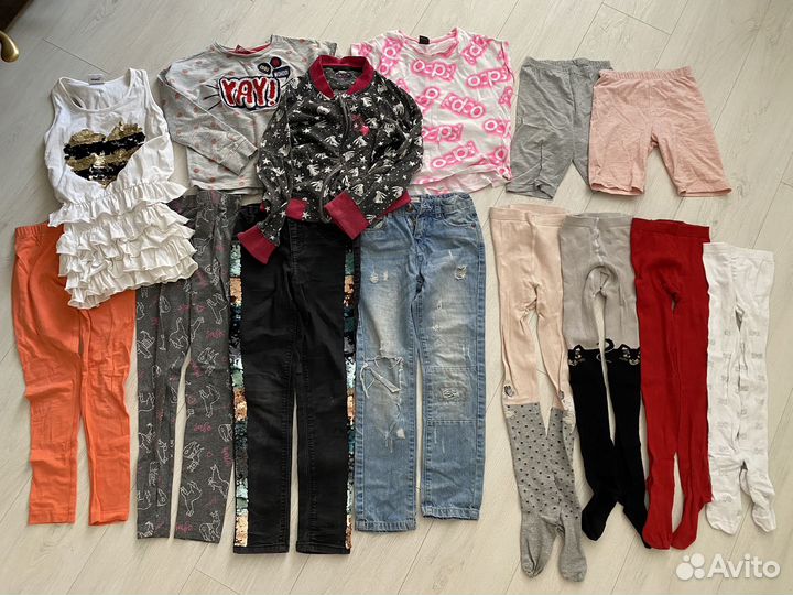 Вещи пакетом на девочку 122-134