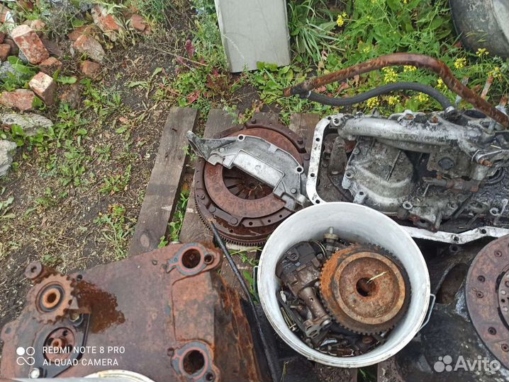 Блок в сборе, корзина сцепления, маховик