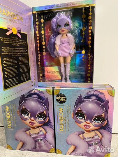 Кукла Rainbow High Costume Ball Violet Kitty