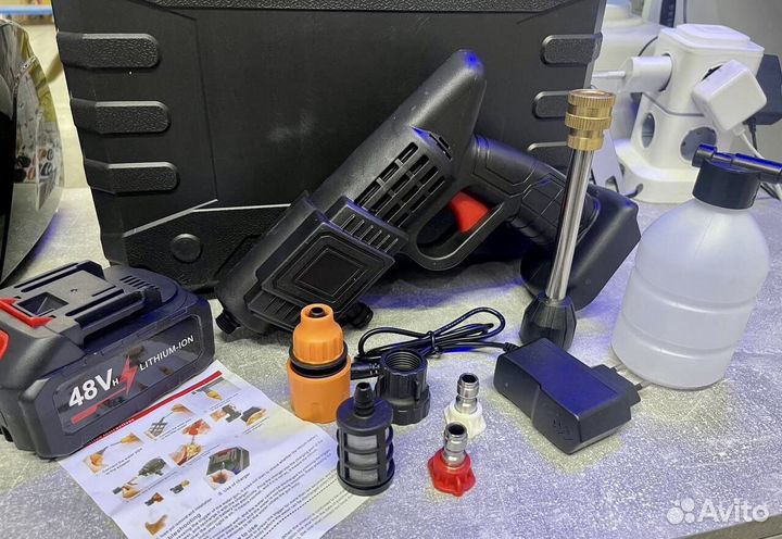 Мини Мойка высокого давления 2 акб