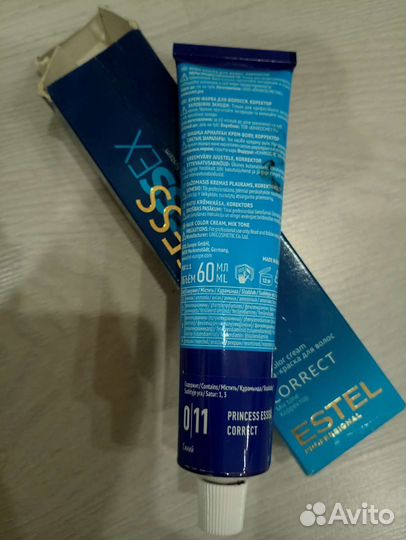 Краска для волос estel, тон синий