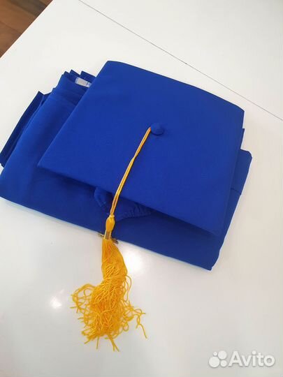 Мантия выпускника синяя университет