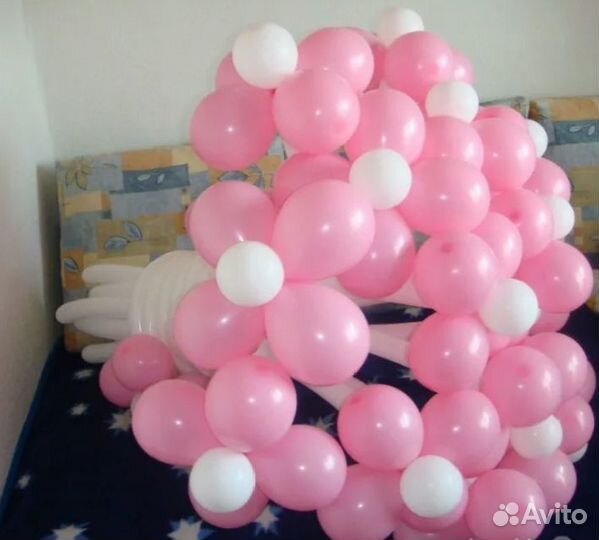 Цветы из воздушных шаров. Воздушные букеты