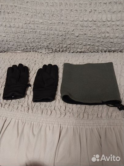 Шарф-Манишка, перчатки