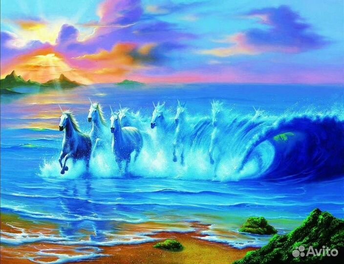 Сборка картин алмазной мозайки