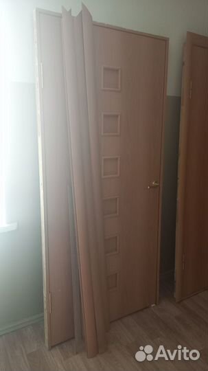 Дверь межкомнатная широкая 90см с коробкой, ручкой