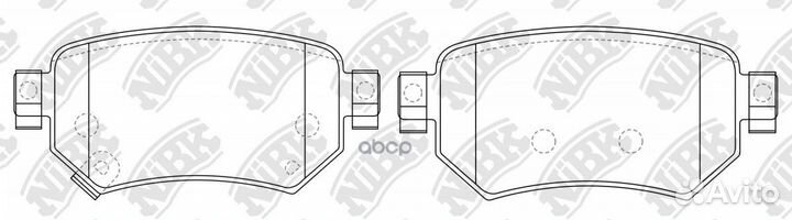 Колодки торм. PN0673 NiBK