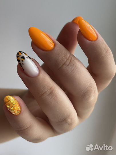 Маникюр с покрытием гель - лак/Наращивание ногтей