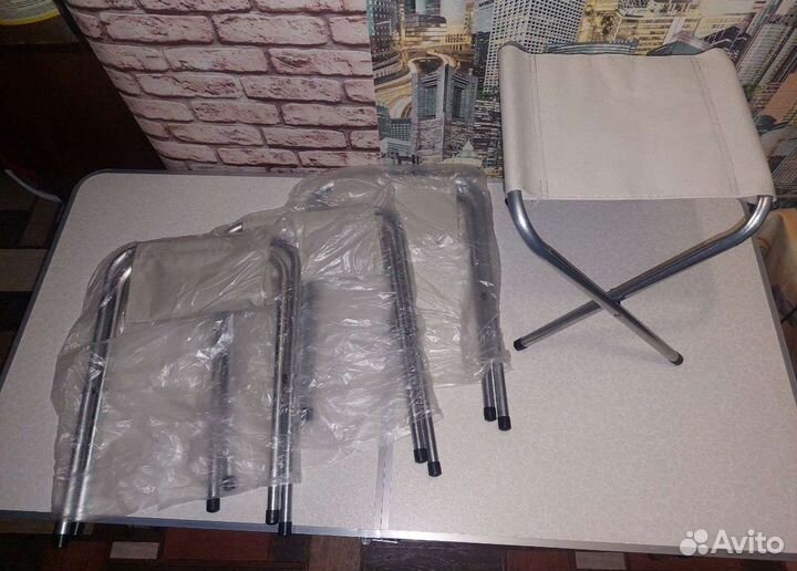 Стол на природу и 4 стула