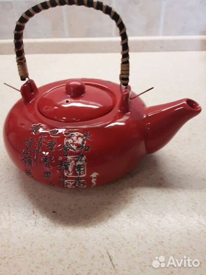 Чайный сервиз новый в деревянной коробке