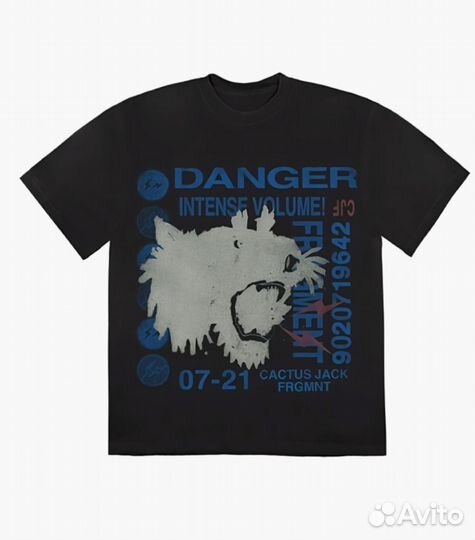 Футболка Travis Scott Cactus Jack xFragment Danger