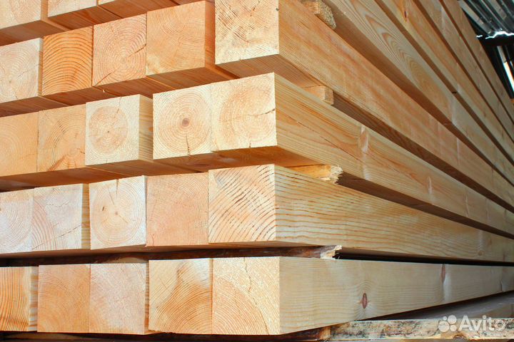 Натуральный брус строганный, разные сечения