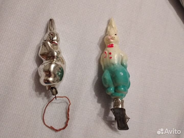 Елочные игрушки стекло СССР