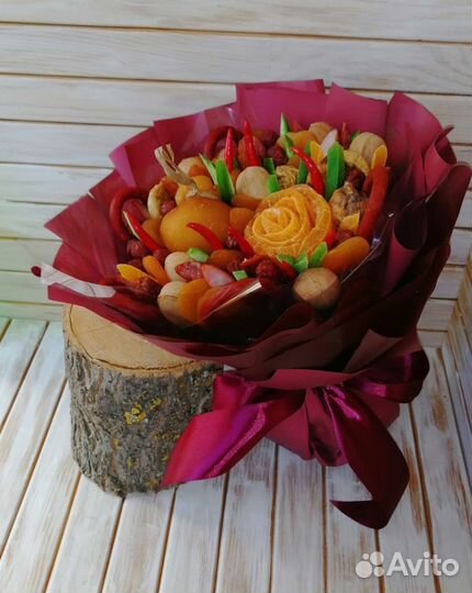 Букеты из сухофруктов,корзины из сухофруктов