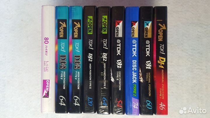 Аудиокассеты TDK разные хромовые и обычные