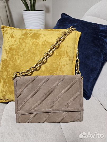 Клатч женский замшевый zara