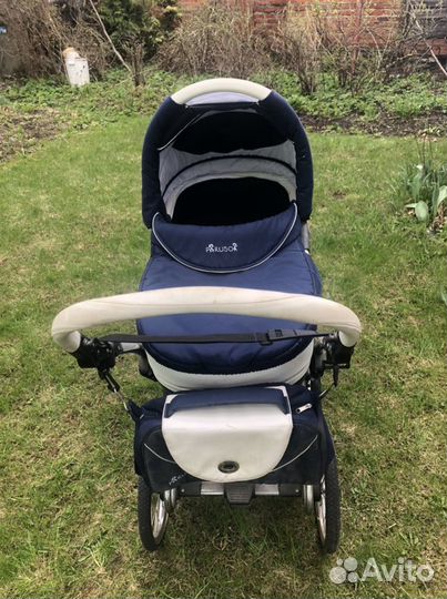 Коляска классическая Parusok «Mille» 2 в 1 синяя