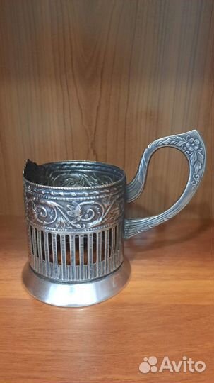 Подстаканник Кольчугинский мельхиор Мир Дружба