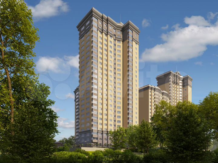 2-к. квартира, 48,3 м², 3/25 эт.