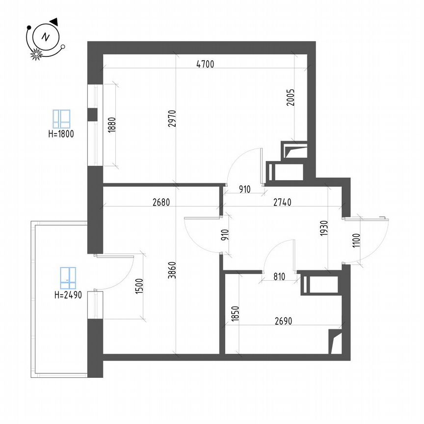 1-к. квартира, 34,5 м², 12/12 эт.