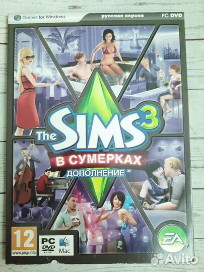 Диски игры для PC Sims 1, Sims 2, Sims 3