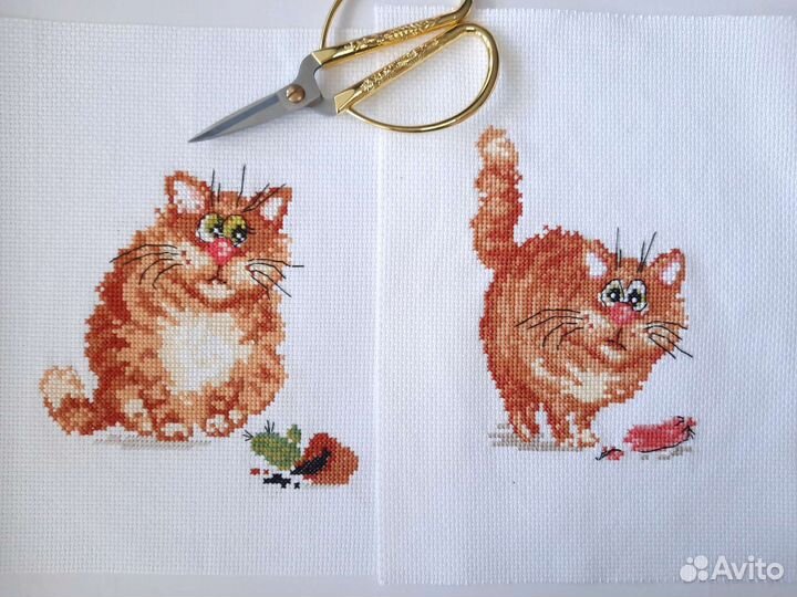 Готовая вышивка крестом в ассортименте