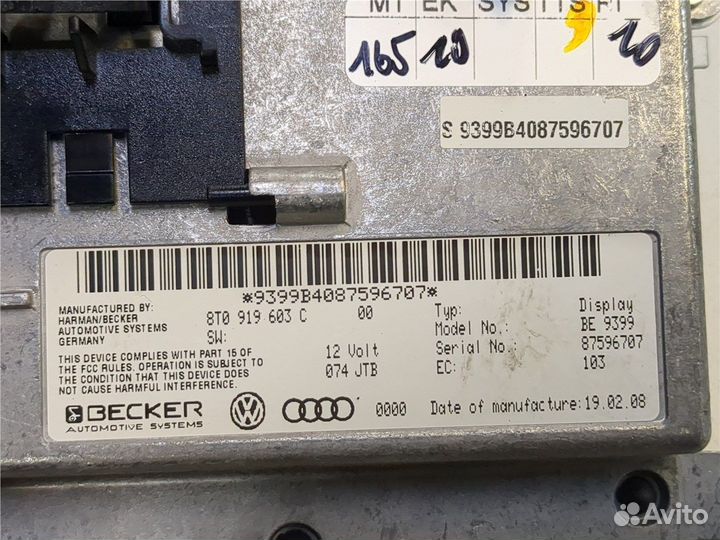 Дисплей мультимедиа Audi Q7, 2008