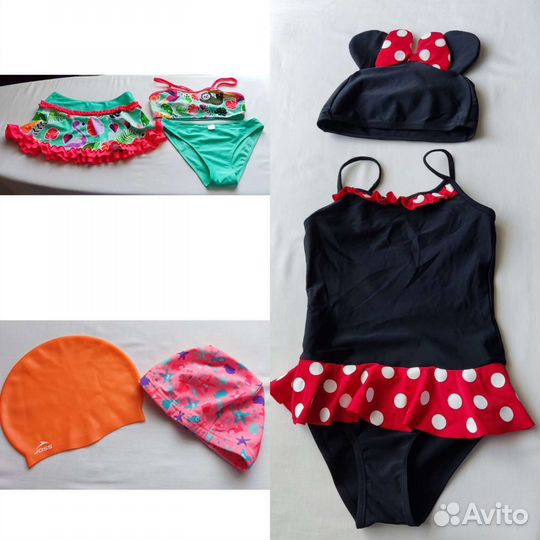 Купальники, панамки, очки