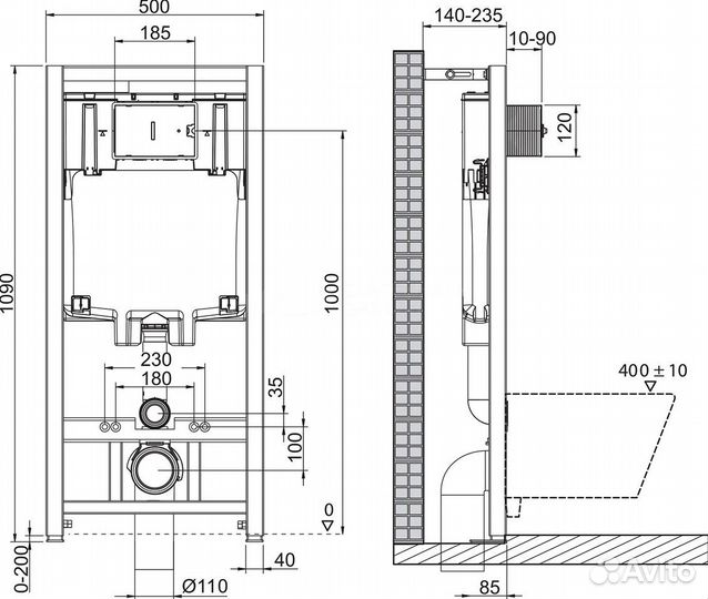 Унитаз подвесной BelBagno Uno BB3105CHR/SC