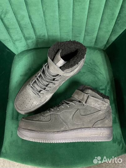 Nike Air Force 1 Mid Grey Suede