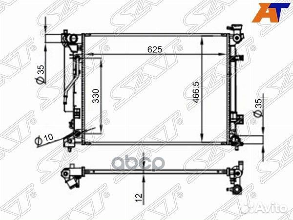 Радиатор Kia K5 15-19 / Optima 10-21 KI0007-16 Sat