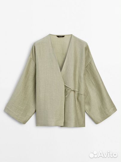 Кимоно Massimo Dutti лен