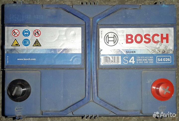 Аккумулятор bosh 70Ah 630A