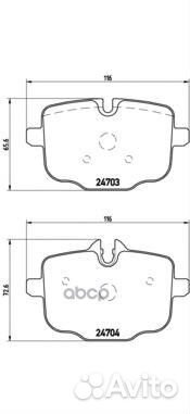 Колодки тормозные P06061 Brembo
