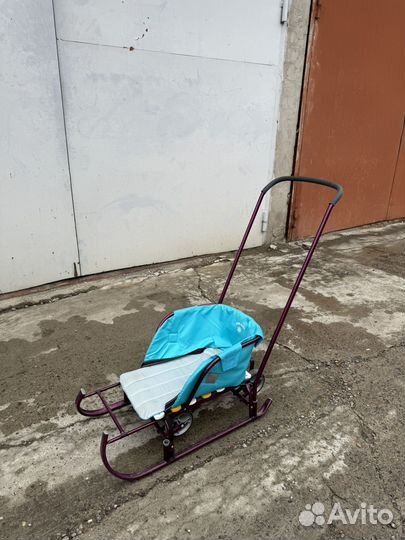 Санки с колесиками