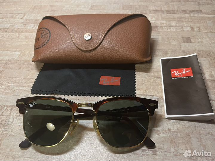 Очки солнцезащитные Ray-Ban Clubmaster 49 Оригинал
