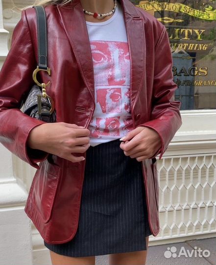 Кожаный пиджак