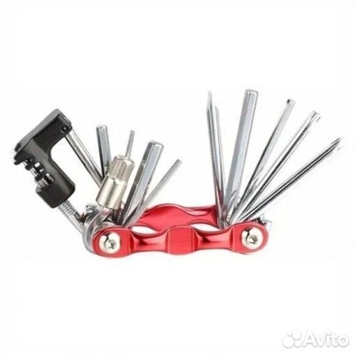 Ключи trix шестигранные в наборе 2/2.5/3/4/5/6/8 мм + 3 отвертки+выжимка цепи+монтажка (50)