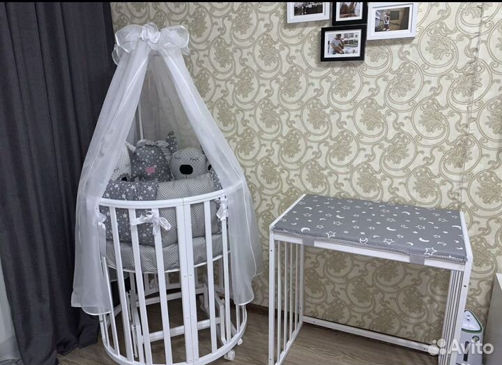 Детская кроватка трансформер 9в1