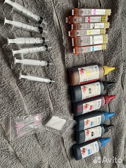 Картриджи с краской для принтера canon pixma