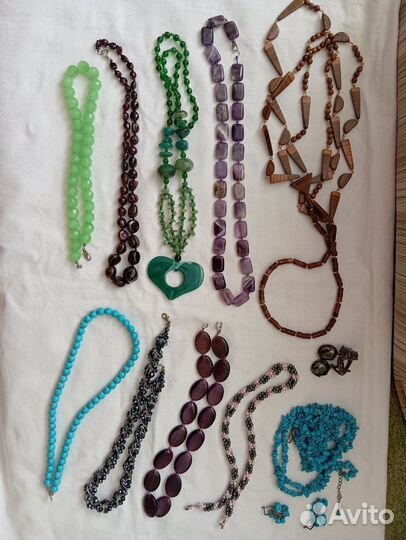 Бижутерия бусы серёжки браслеты броши