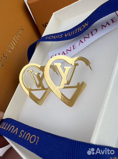 Серьги louis vuitton