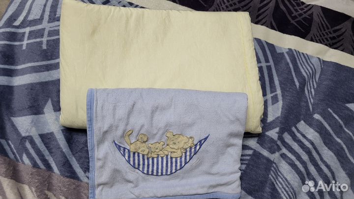 Детское одеяло шерсть и хлопок